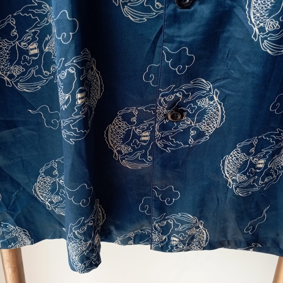 Navy Blue QiGong Silk Top - Picture 13 of 16